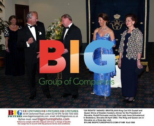 King and Queen of Sweden host dinner in Bratislava