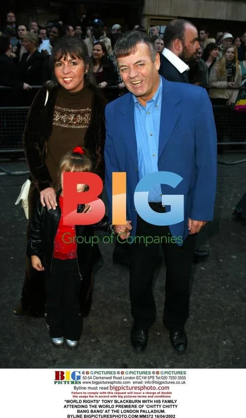 Tony Blackburn and family at 'Chitty Chitty Bang Bang' premiere