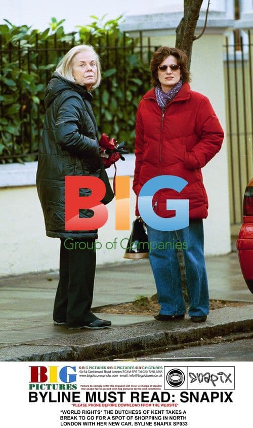 Dutchess of Kent Goes Shopping in North London