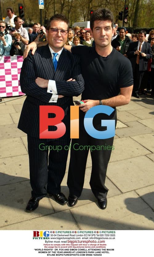 Dr. Fox and Simon Cowell at Maxim Women of the Year