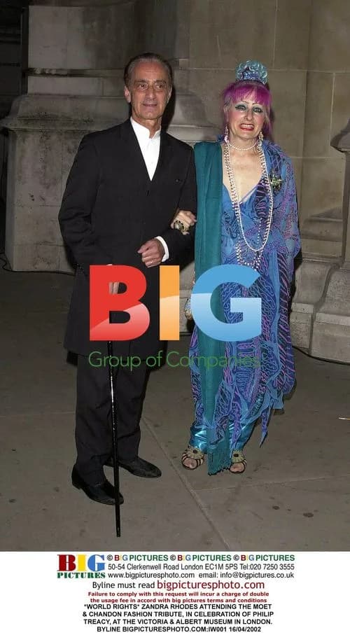 Zandra Rhodes attending Moet & Chandon Fashion Tribute