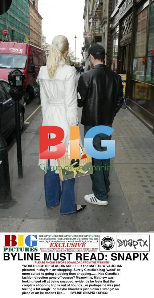 Claudia Schiffer and Matthew Vaughan Art Shopping