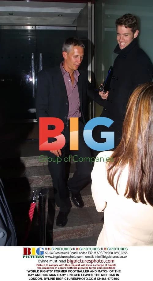 Gary Lineker Leaves London's Met Bar