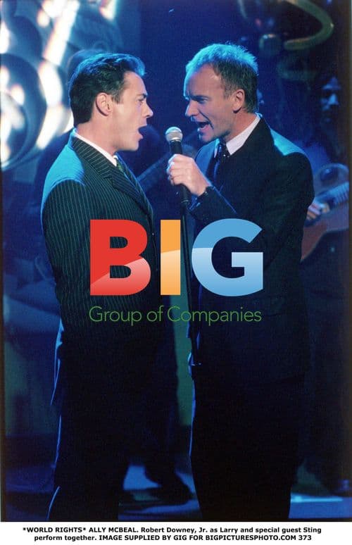 Robert Downey, Jr. and Sting in Ally McBeal