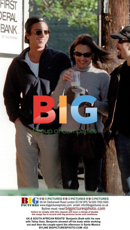 Benjamin Bratt and Talisa Soto workout in Santa Monica