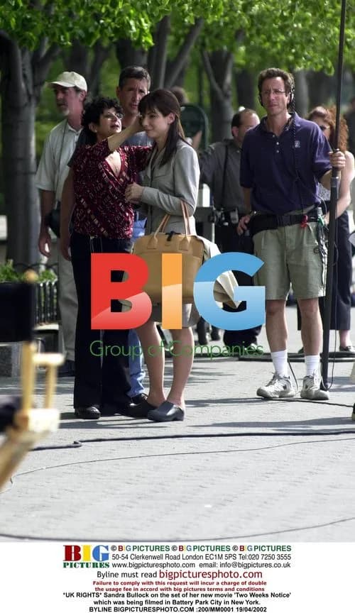 Sandra Bullock on set of 'Two Weeks Notice'