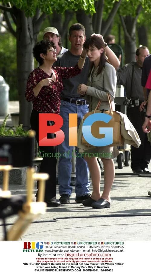 Sandra Bullock on 'Two Weeks Notice' set
