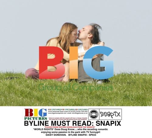 Daisy Donovan and Mystery Man in Park