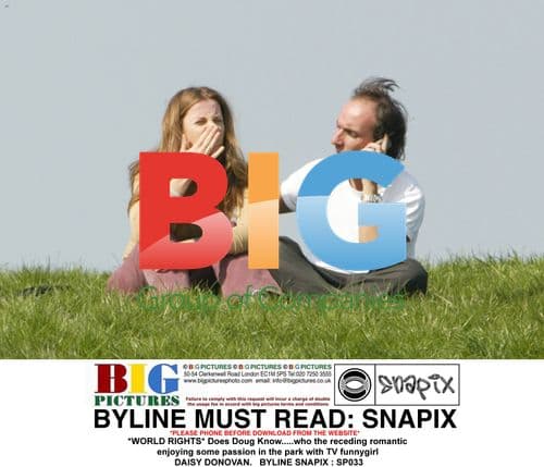 Daisy Donovan and Mystery Man in Park