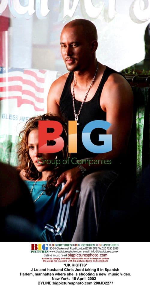 J Lo and Chris Judd on video shoot