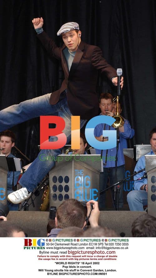 Pop Idol Will Young on stage in London