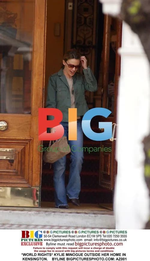 Kylie Minogue Leaving Home in Kensington