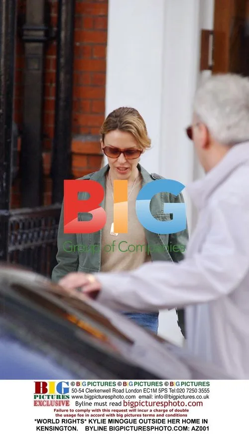 Kylie Minogue Outside Kensington Home