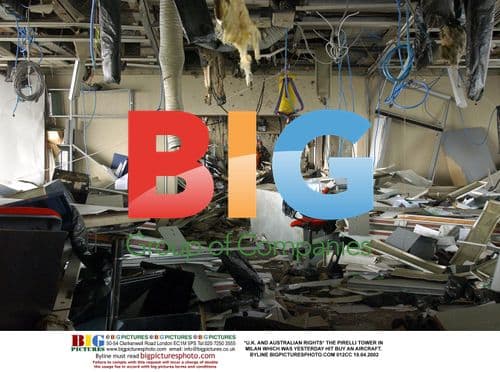 Pirelli Tower Hit by Aircraft in Milan