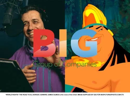 THE ROAD TO EL DORADO film still with EDWARD JAMES OLMOS