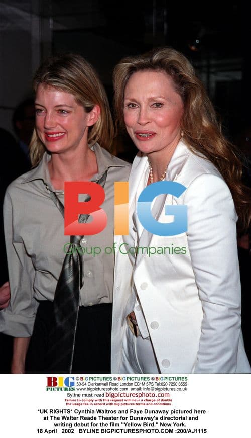 Cynthia Waltros and Faye Dunaway at "Yellow Bird" premiere