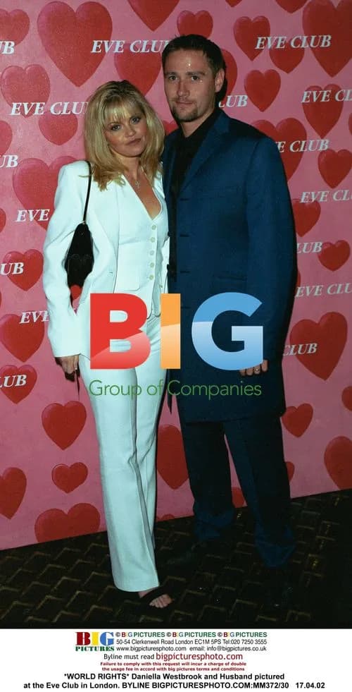 Daniella Westbrook and Husband at Eve Club