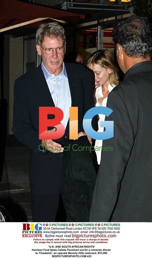 Harrison Ford and Calista Flockhart on Dinner Date