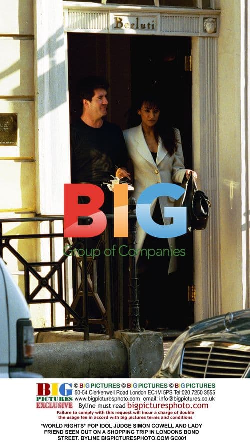 Simon Cowell and Lady Friend Shopping in London
