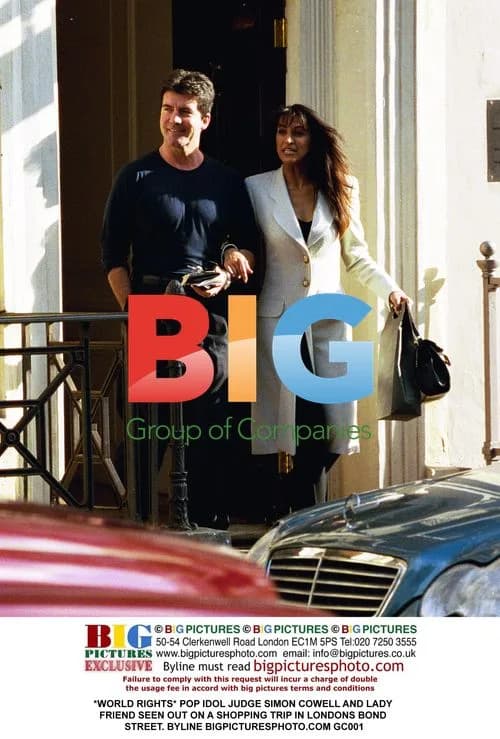 Simon Cowell and Lady Friend Shopping in London