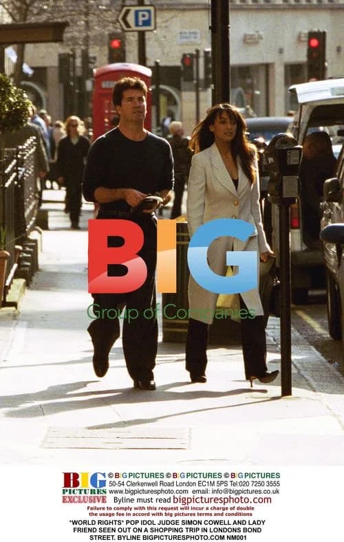 Simon Cowell and Lady Friend Shop in London