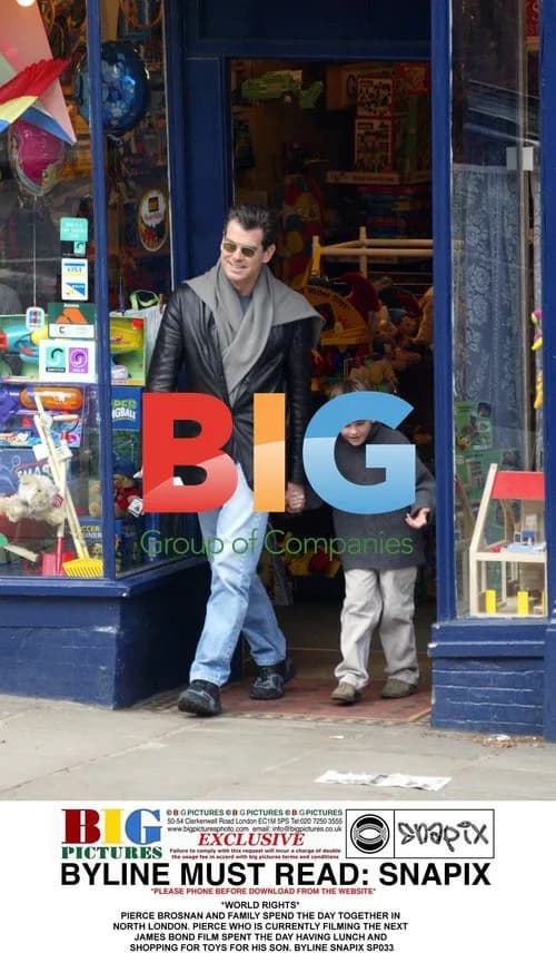 Pierce Brosnan and Family in North London