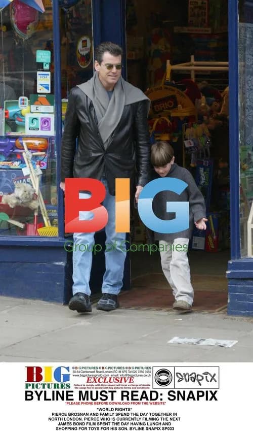 Pierce Brosnan Spends Day With Family in North London