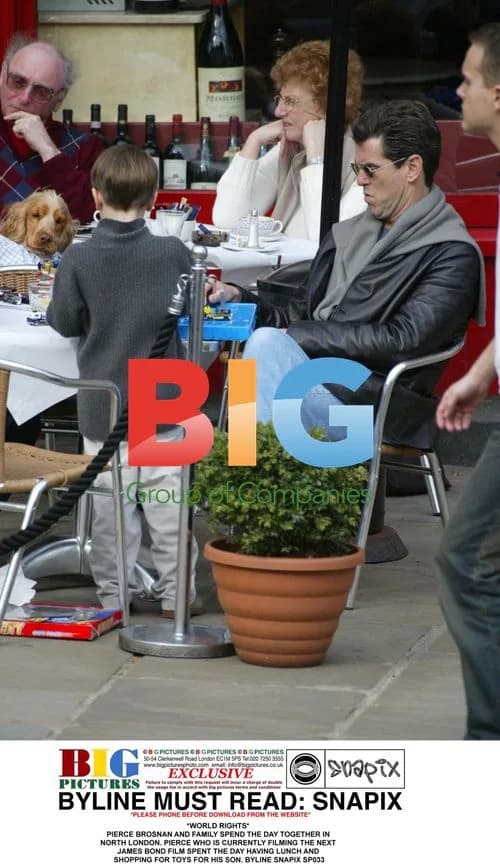 Pierce Brosnan and Family in North London