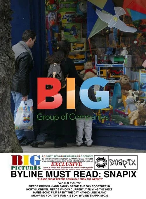 Pierce Brosnan and Family Shopping in North London