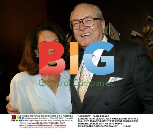 Jean-Marie Le Pen with Wife Jannie