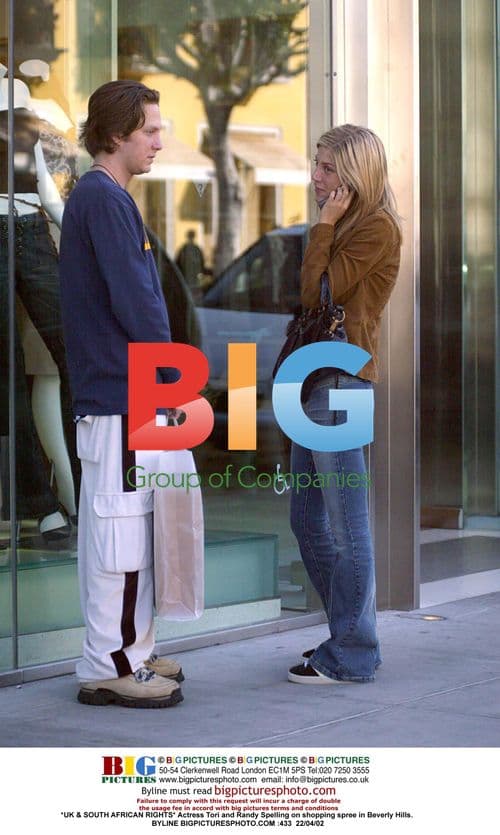 Tori and Randy Spelling Shopping in Beverly Hills