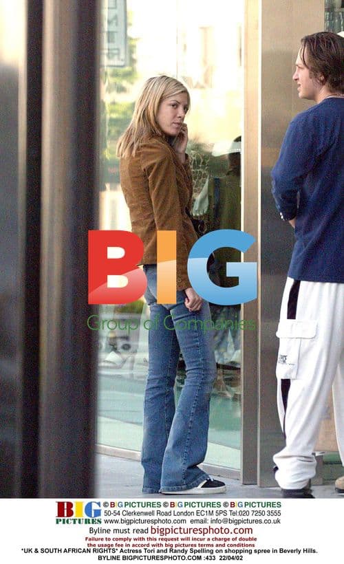 Tori and Randy Spelling Shopping in Beverly Hills