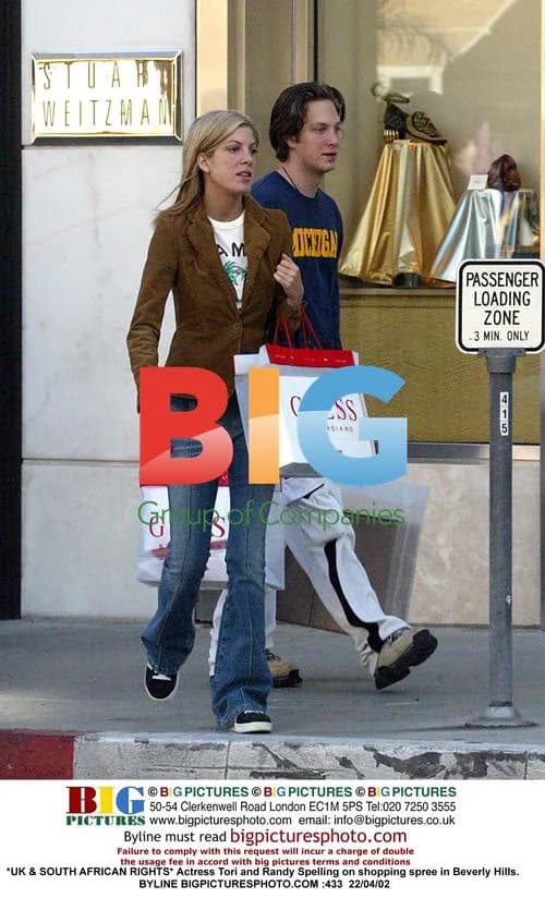 Tori and Randy Spelling Shopping in Beverly Hills