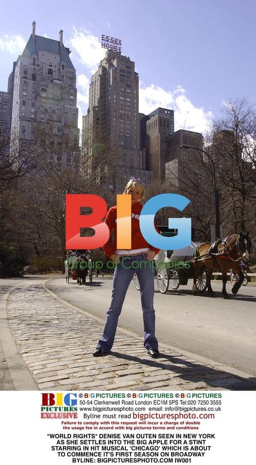 Denise Van Outen Visits New York for Chicago Musical