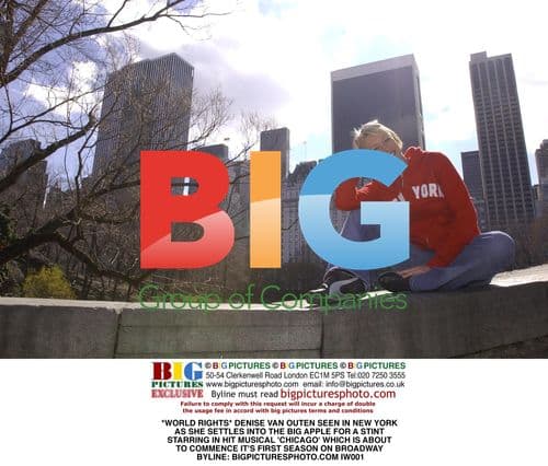 Denise Van Outen arrives in New York for Chicago