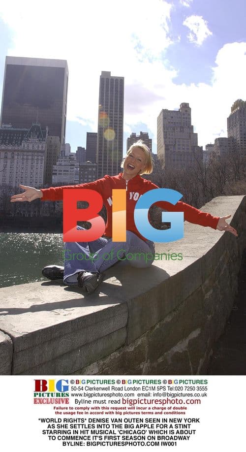 Denise Van Outen in New York for 'Chicago' on Broadway