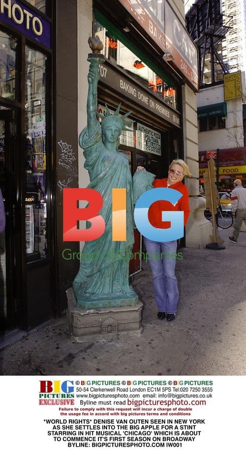 Denise Van Outen in New York for 'Chicago' Musical