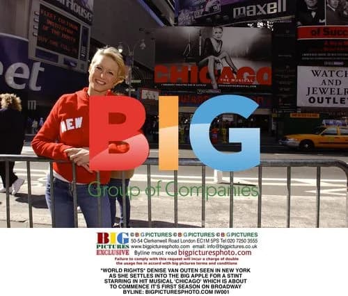 Denise Van Outen in New York for 'Chicago' Musical