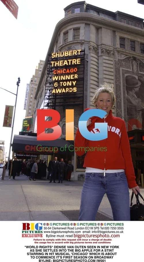 Denise Van Outen in New York for Chicago Musical