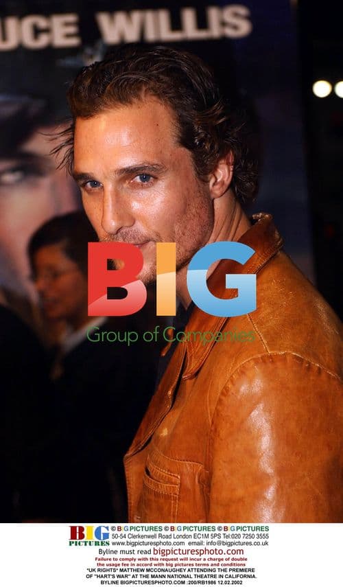 Matthew McConaughey at "Hart's War" Premiere