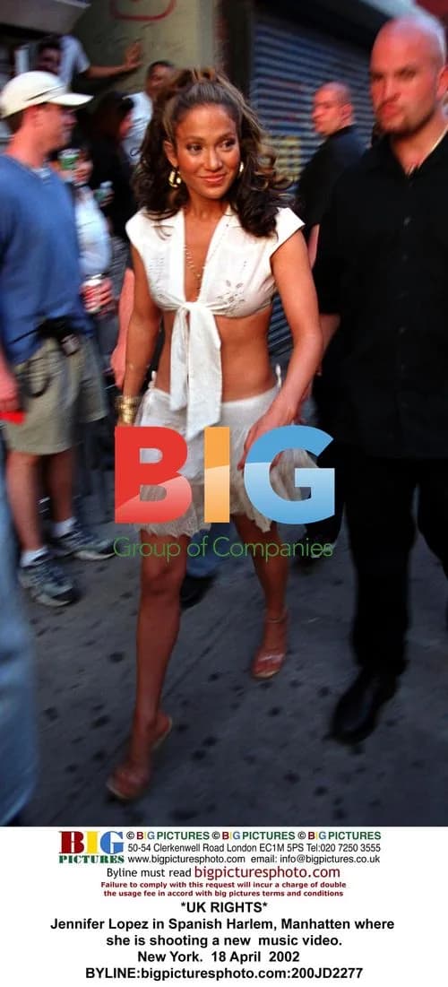Jennifer Lopez in Spanish Harlem for Music Video