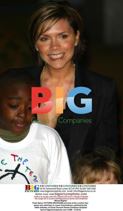 Posh Spice at London Eye for Great Ormond Street event