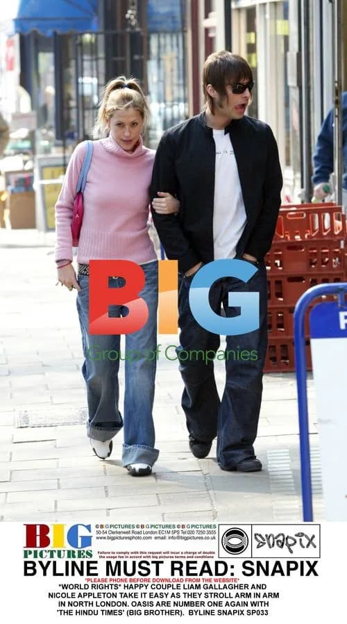 Liam Gallagher and Nicole Appleton Stroll in London