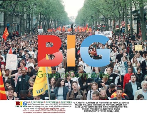 Massive Protests Across France Against Le Pen