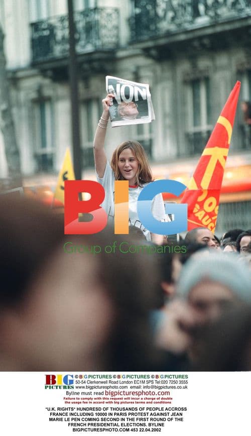 Protests across France against Le Pen's election