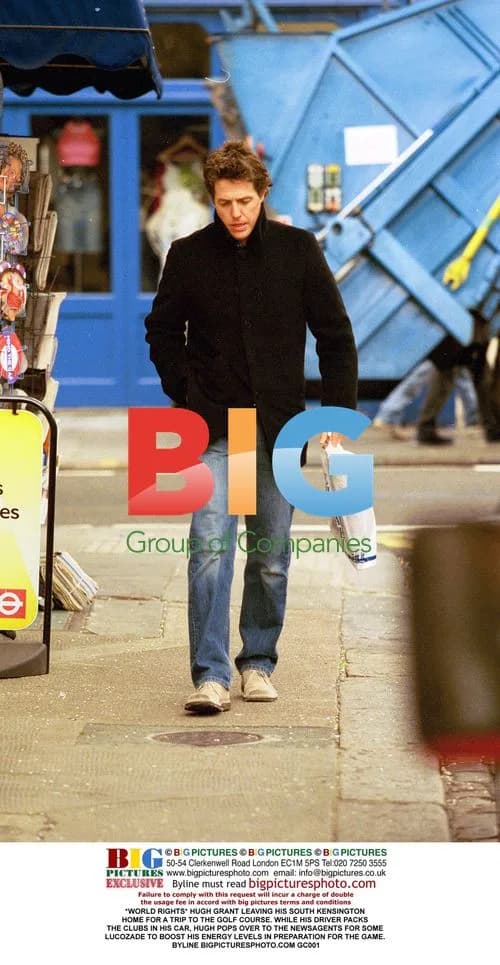 Hugh Grant Leaving for Golf