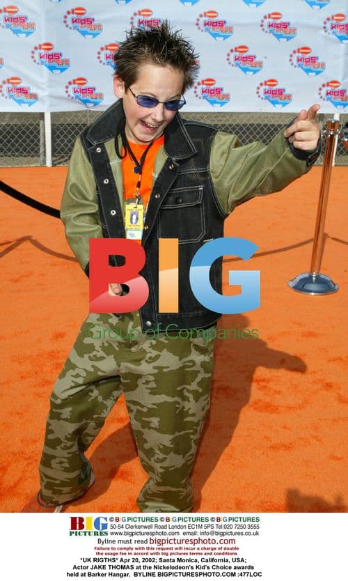 JAKE THOMAS at Nickelodeon Kids Choice Awards