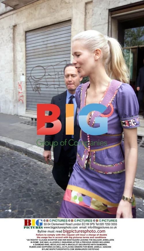 Claudia Schiffer at Bulgari Jewelers