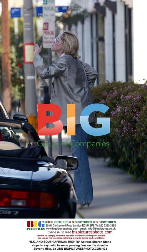 Sharon Stone Greets Fans in Beverly Hills