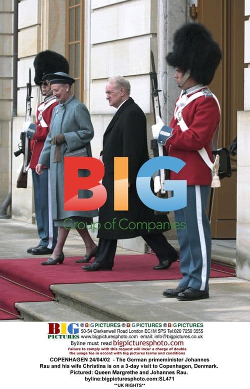 German PM Johannes Rau visits Copenhagen